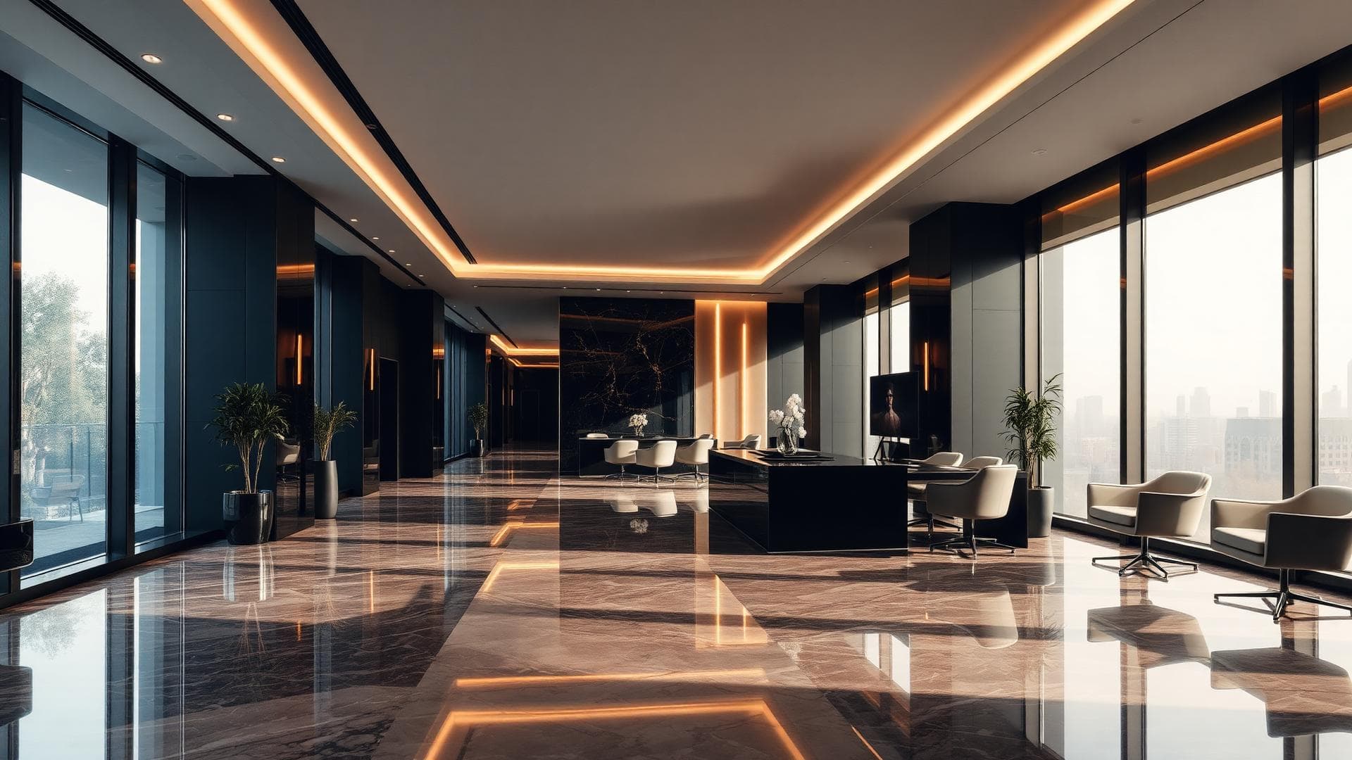 Луксозен офис интериор